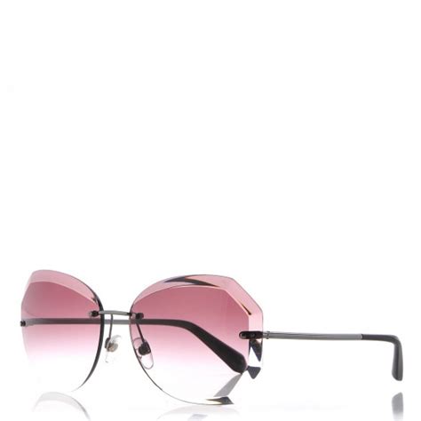 CHANEL Metal Spring Round Sunglasses 4220 Pink